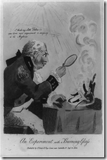 An Experiment With a Burning Glass.  Library of Congress.
