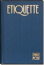 Etiquette by Emily Post