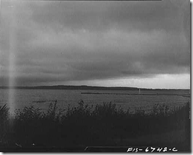 cloud front of approaching storm from Lake Michigan