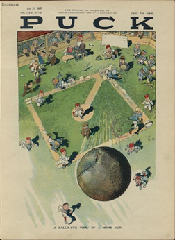Ball's eye view of a home run